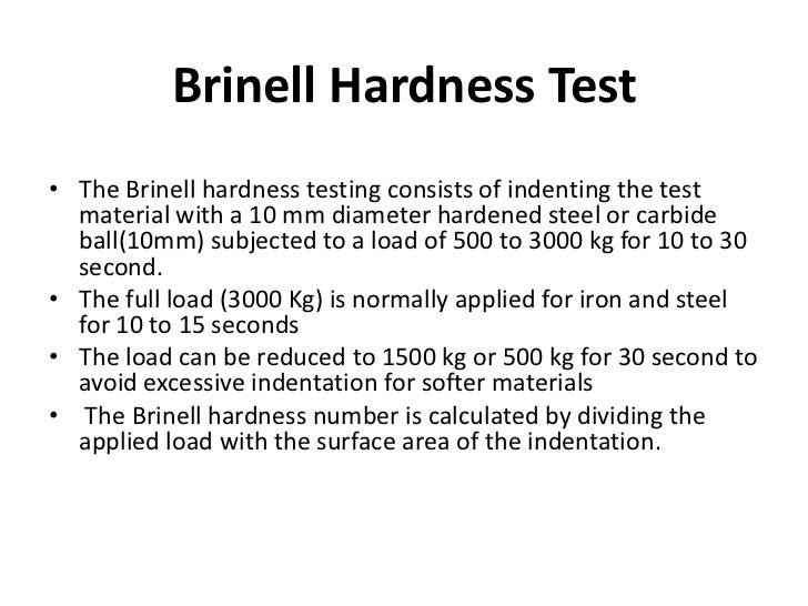 Brinell hardness new