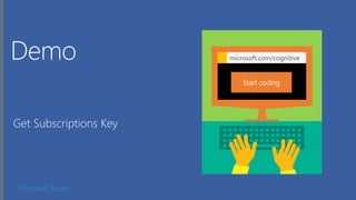 Microsoft Azure
Start coding
microsoft.com/cognitive
 