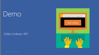 Microsoft Azure
Start coding
microsoft.com/cognitive
 