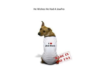 He Wishes He Had A JewFro