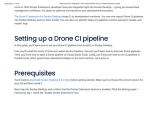 Bring Continuous Integration to Your Laptop With the Drone CI Docker ...