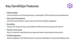 Bringing AI Agents to Life: GenAIOps for Scalable, Reliable AI ...