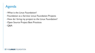 Bringing an open source project to the Linux Foundation | PDF
