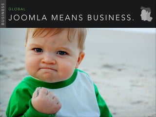 J O O M L A M E A N S B U S I N E S S .
G L O B A L
BUSINESS
 