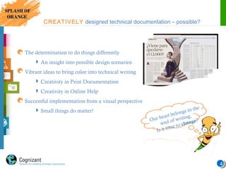 Technical Document Example Using Color Contrast Bringing Color to Technical Writing | PPT