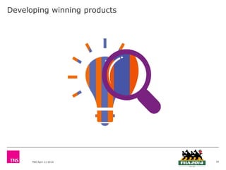 TNS April 11 2014
Developing winning products
34
 