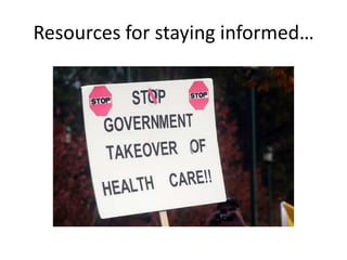 Resources for staying informed…