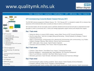 www.qualitymk.nhs.uk
 