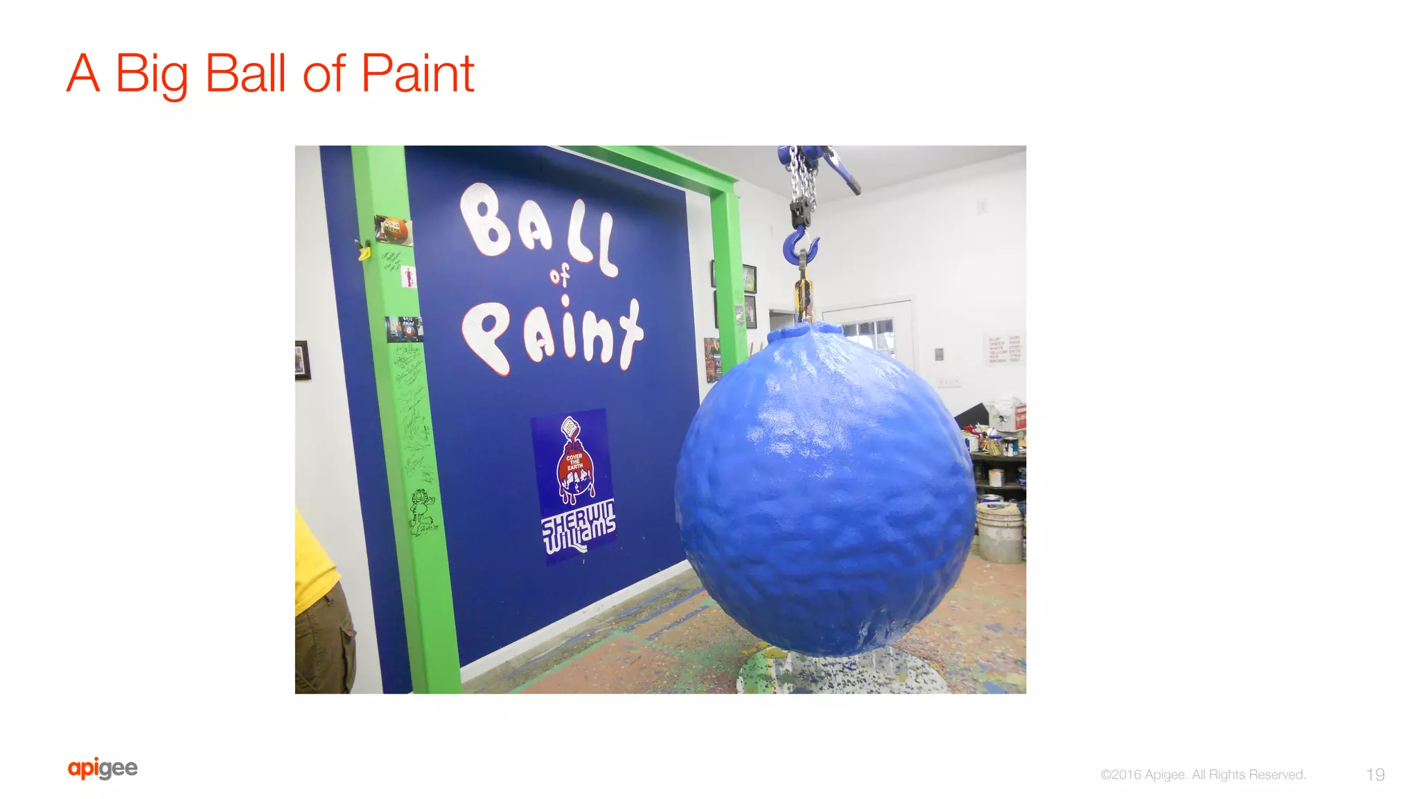 A Big Ball of Paint
19
©2016 Apigee. All Rights Reserved. 
 