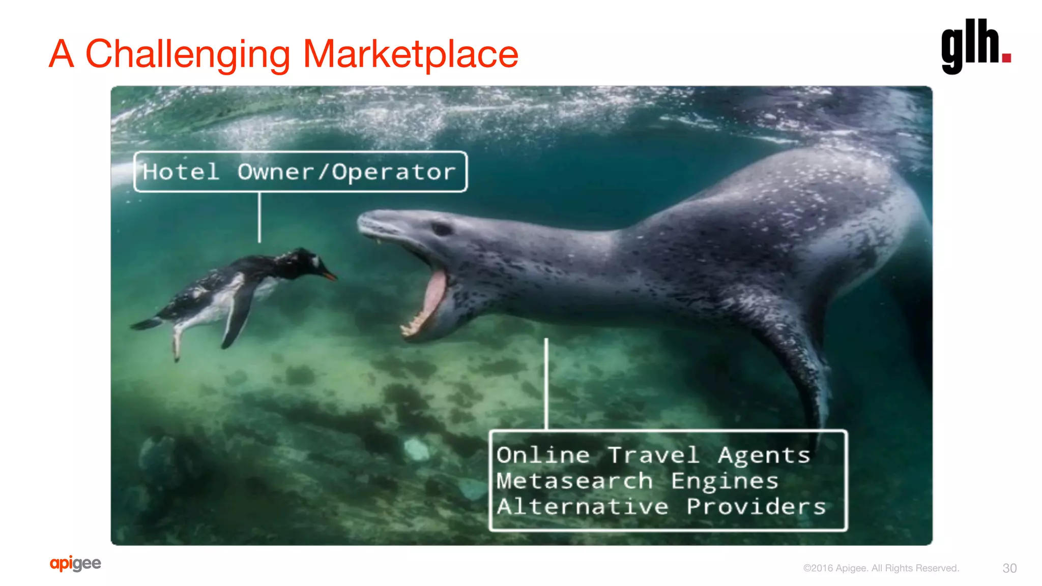 A Challenging Marketplace
30
©2016 Apigee. All Rights Reserved. 
 