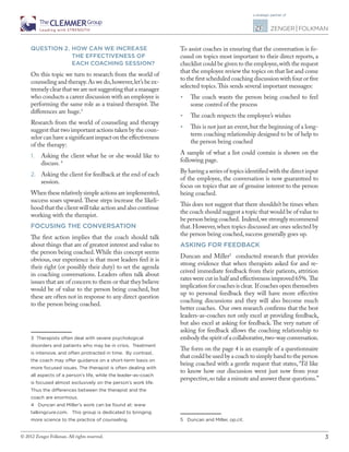 Bringing Science to the Art of Coaching | PDF