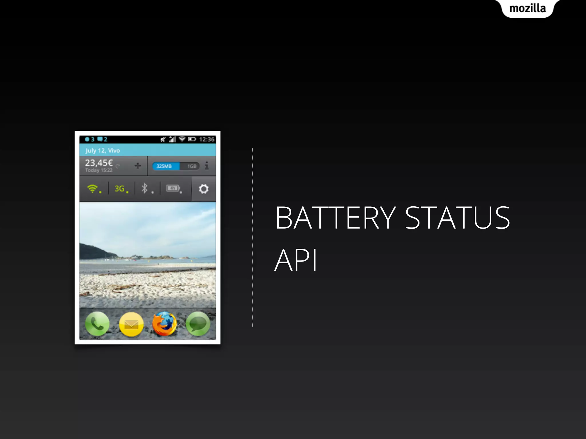 BATTERY STATUS
API
 