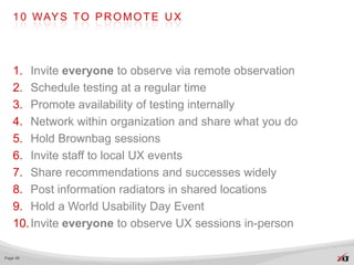 Selling UX in Your Organization - Stir Trek 2012