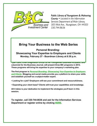 Bring Your Business To The Web Series