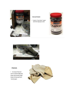 Bring Your Charcoal Materials to CLASS!!!