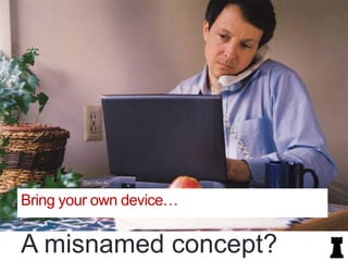 Bring your own device…

A misnamed concept?

 