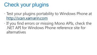 http://scan.xamarin.com
 