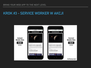 BRING YOUR WEB APP TO THE NEXT LEVEL
KROK #3 - SERVICE WORKER W AKCJI
 