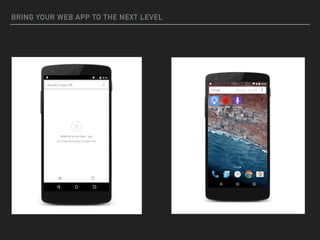 BRING YOUR WEB APP TO THE NEXT LEVEL
 