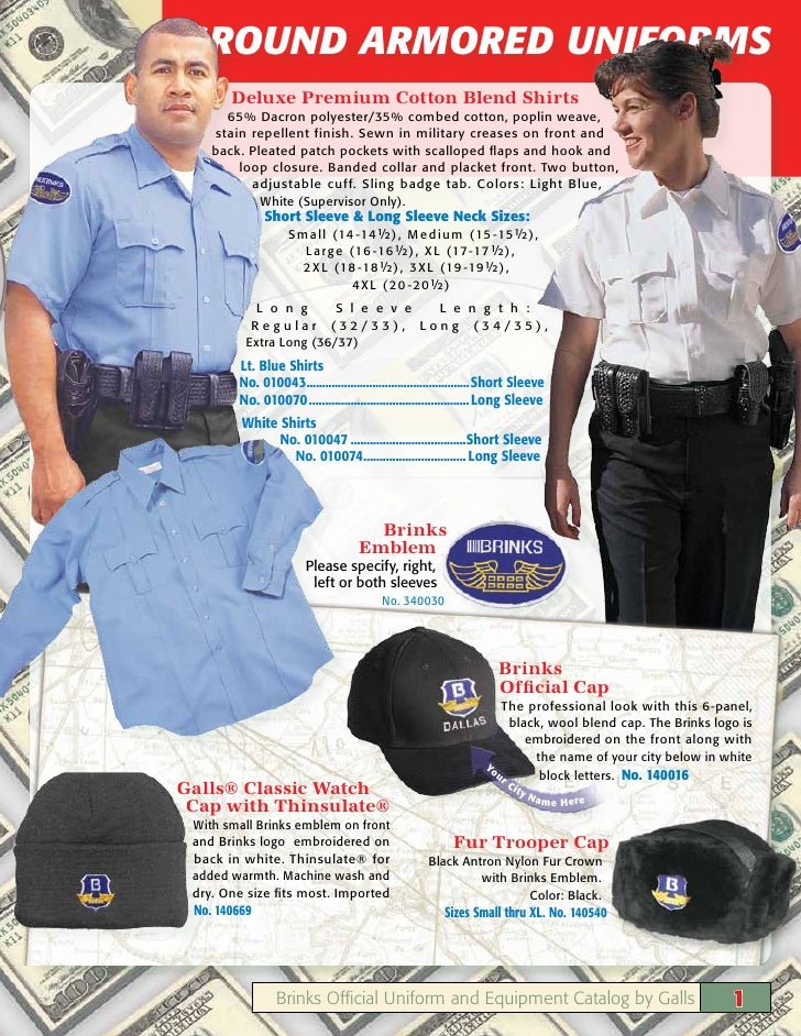 brinks 2009 catalog brinks armored guards