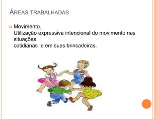 Natureza  e sociedade:Participação em brincadeiras, jogos e canções que digam respeito astradições culturais de sua comunidade e de outros grupos