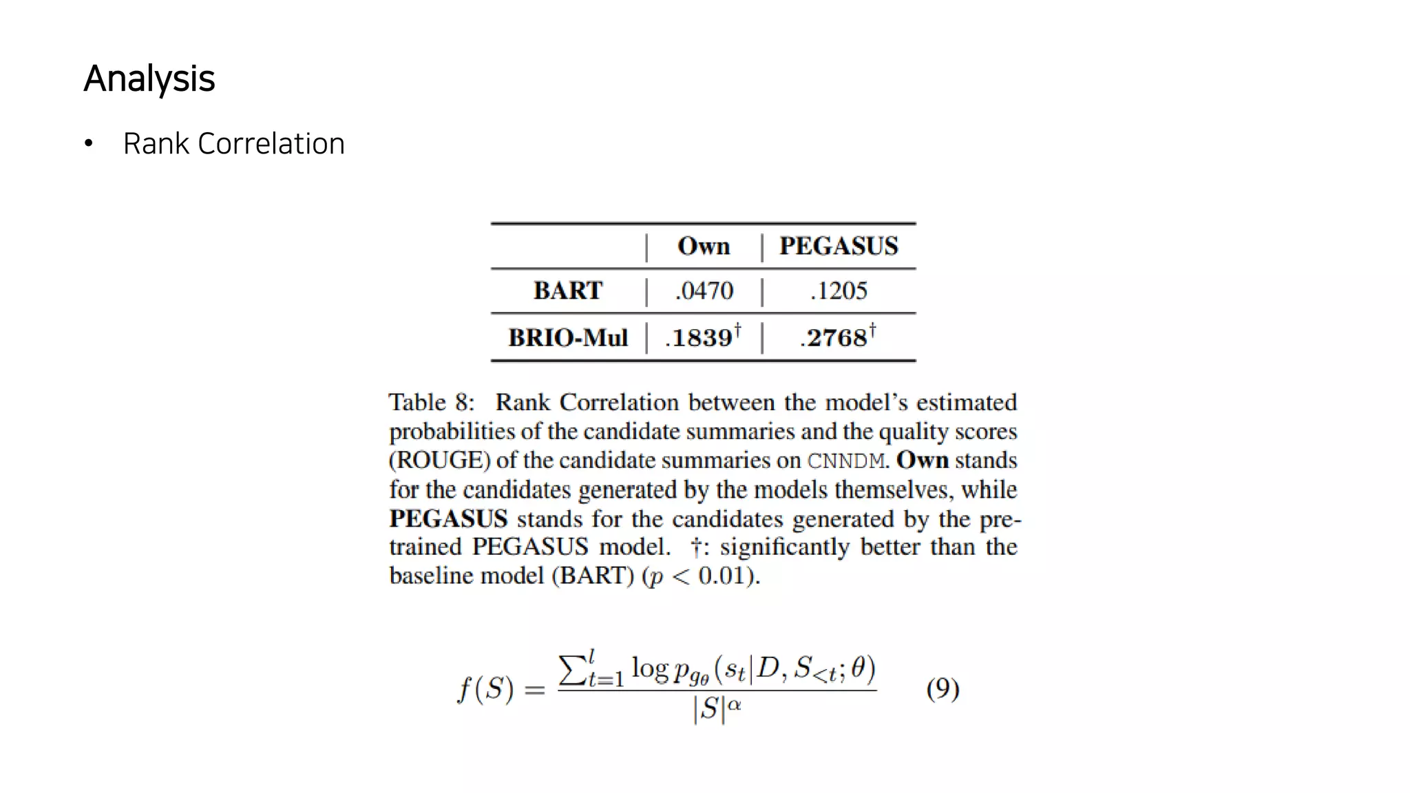 • Rank Correlation
Analysis
 