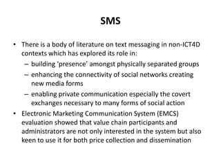 EMCS1000 text messages sent via the EMCS from August, 2007 to February, 2008