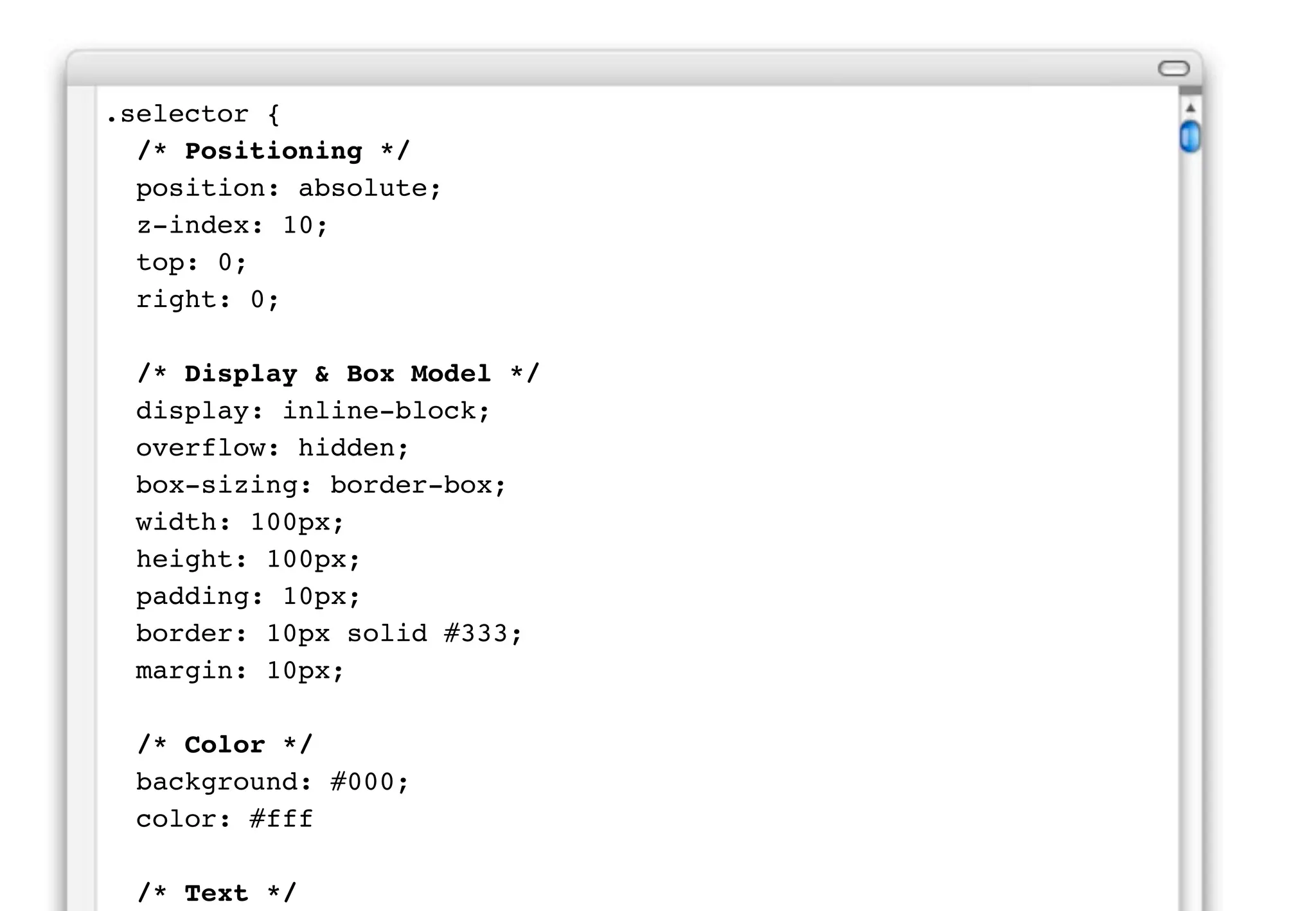 Alphabet?
Similarly, many developers used
to prefer to sort their declarations
alphabetically.
 