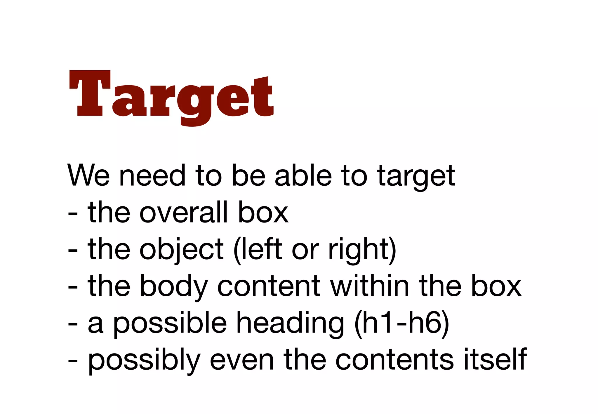 box
                     box body
                    This is a heading heading
                                   box
      box feature
                    Lorem ipsum dolor sit amet consect etuer
                    adipi scing elit sed diam nonummy nibh
                                                box content
                    euismod tinunt ut laoreet dolore magna
                    aliquam erat volut.
 