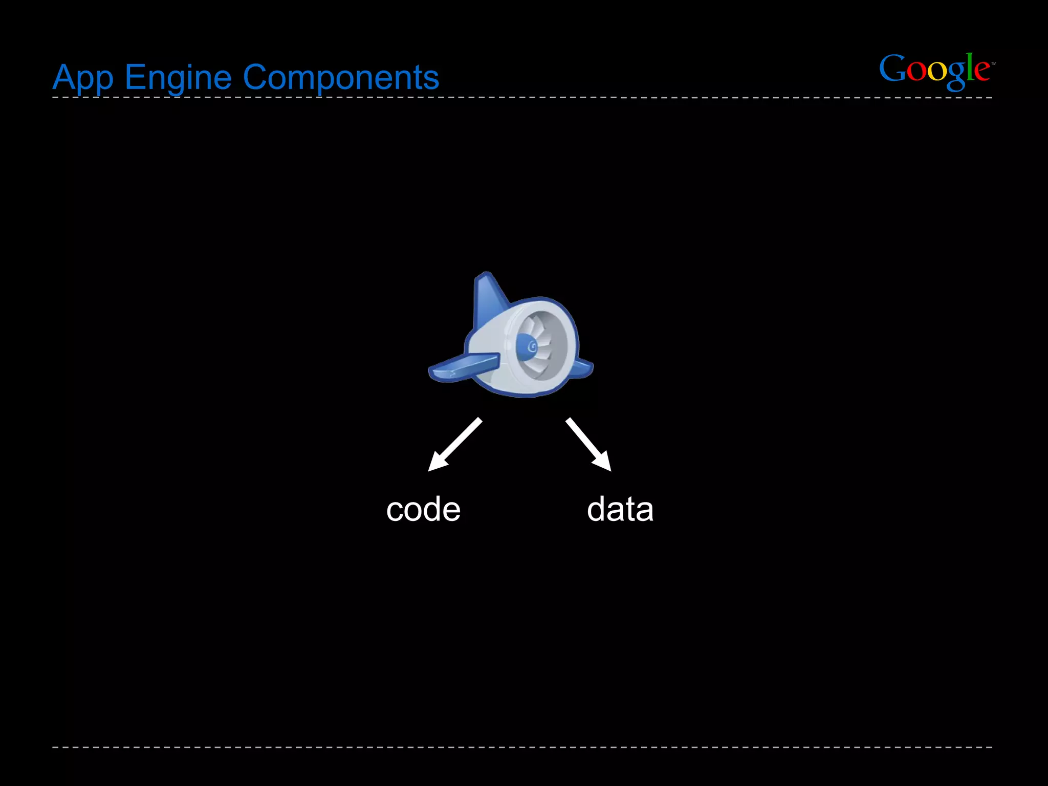 App Engine Components code data 