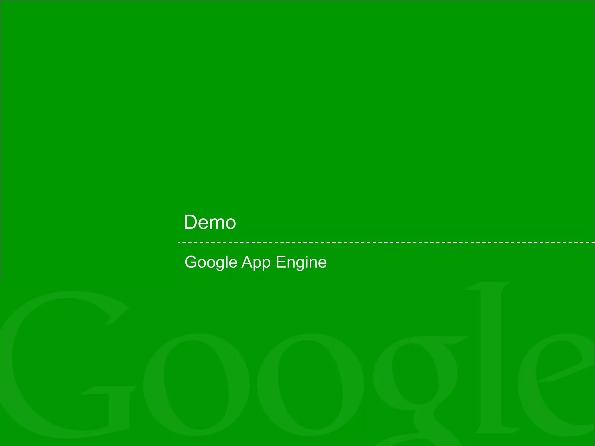 Demo Google App Engine 
