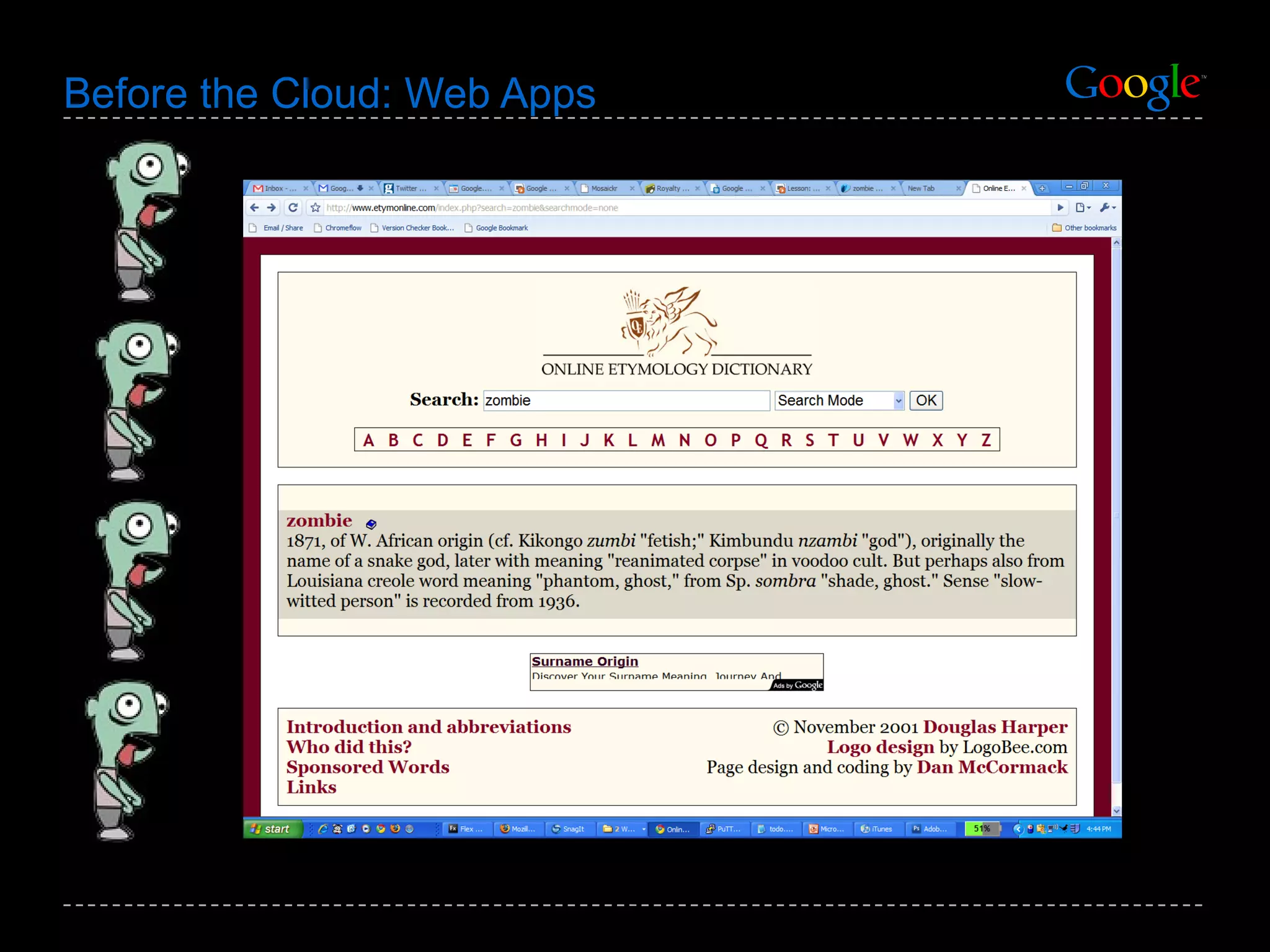 Before the Cloud: Web Apps 