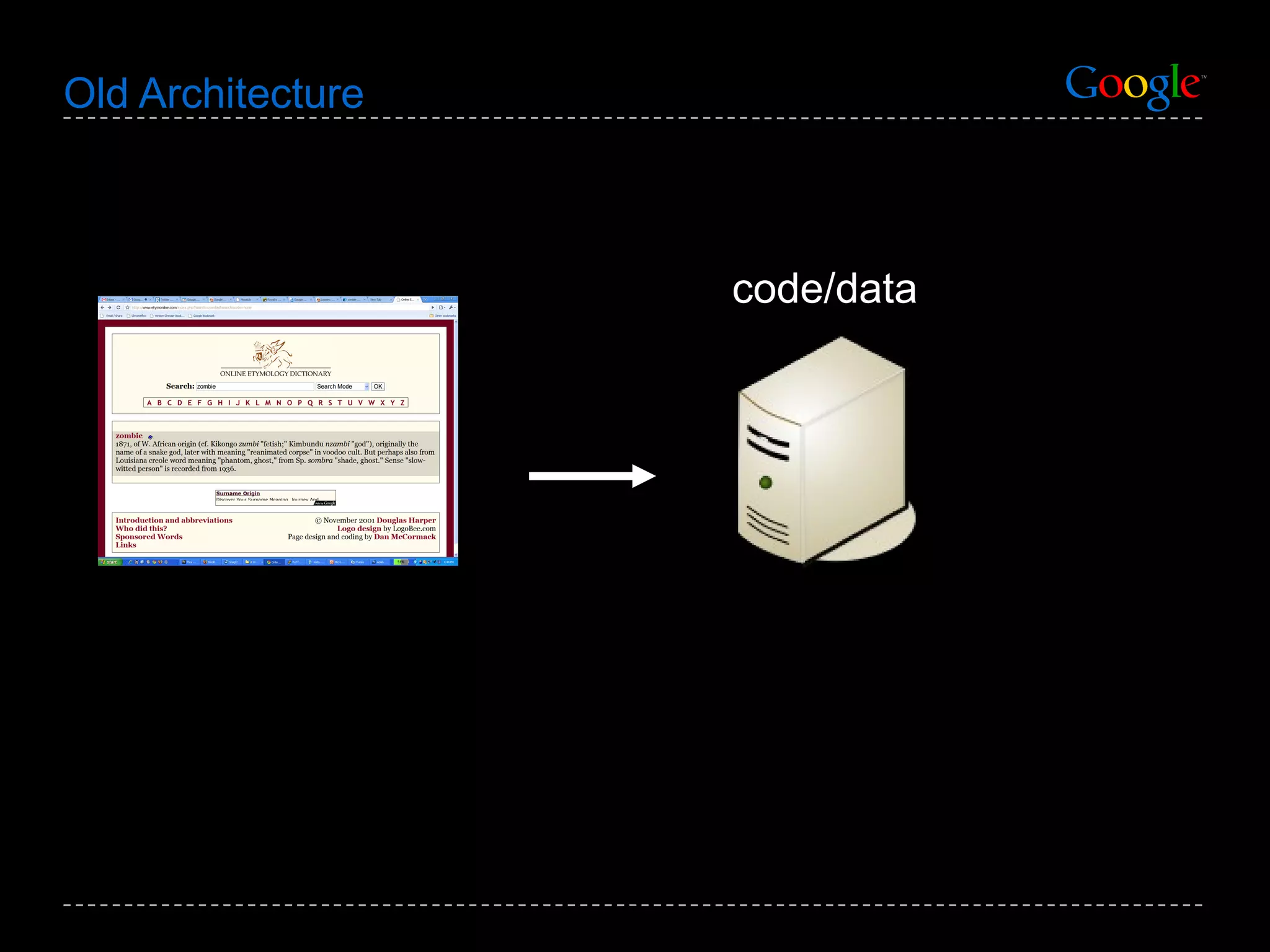 Old Architecture code/data 