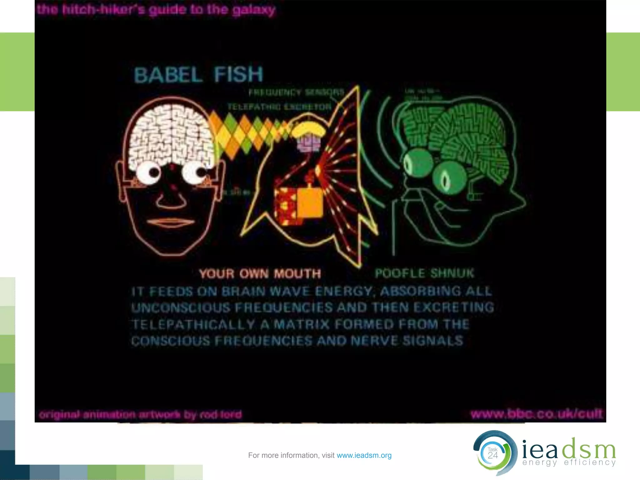 Language can be a problem!
For more information, visit www.ieadsm.org
 