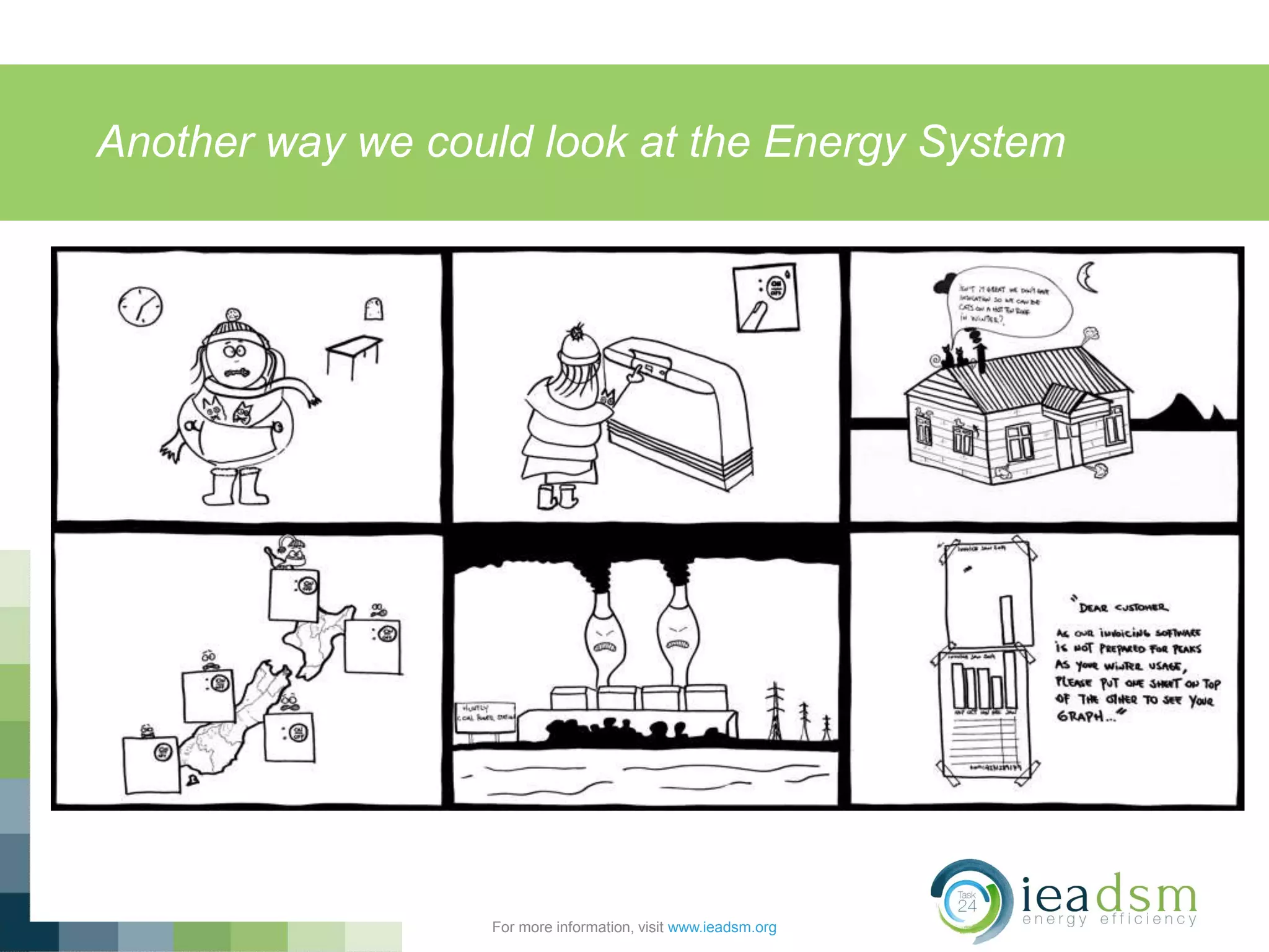 Another way we could look at the Energy System
For more information, visit www.ieadsm.org
 