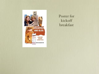 Poster for kickoff breakfast 
