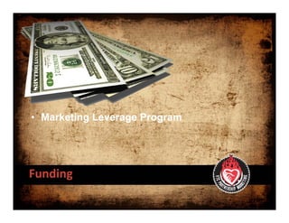 • Marketing Leverage Program




Funding
 