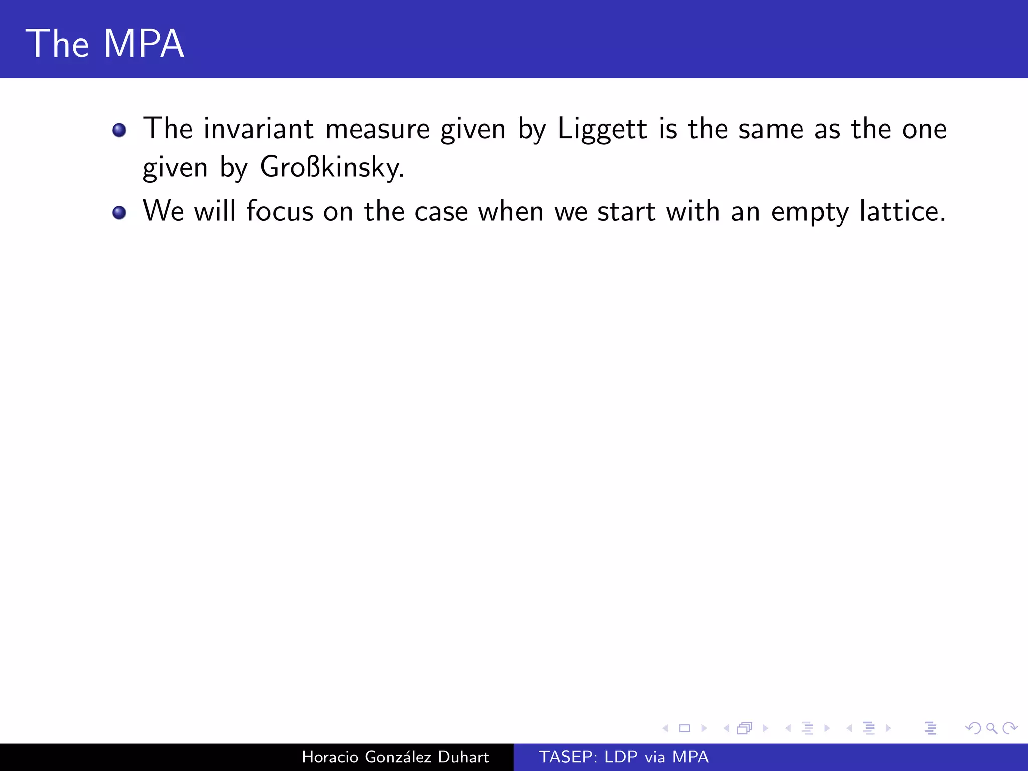 Main result 
Theorem 
Let Xn be the empirical density of a semi-in 