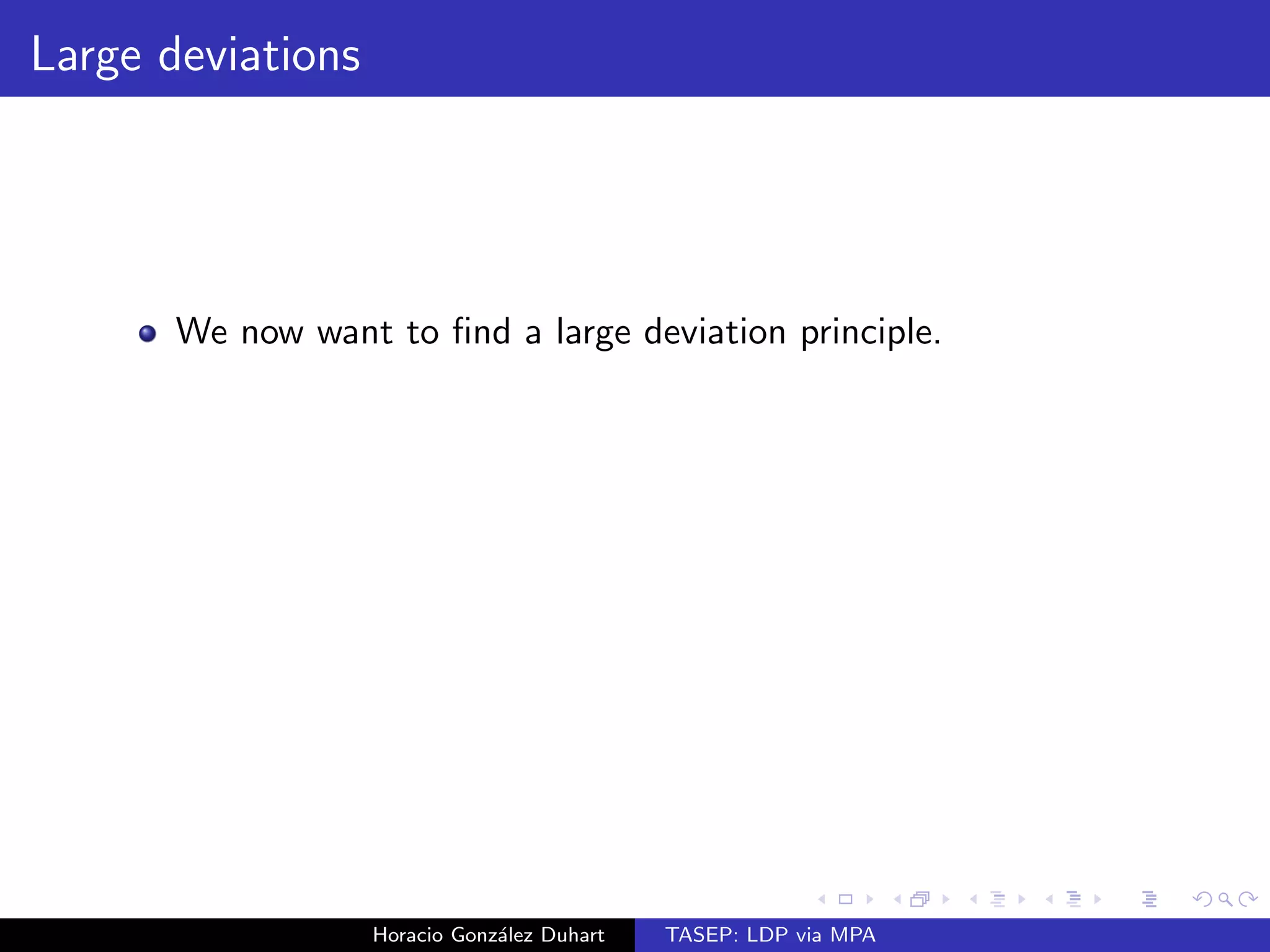 The MPA 
Grokinsky (2004), based on the work of Derrida et. al. (1993), 
found a way to completely characterise the measure of Theorem 1 
via a matrix representation. 
Theorem (Grokinsky) 
Suppose there exist (possibly in 