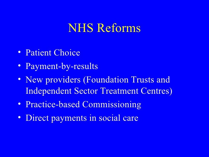 NHS reform