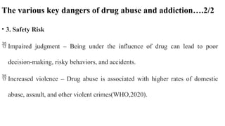 CREATING AWARENESS ON THE DANGERS OF DRUG ABUSE AMONG YOUTHS | PPTX