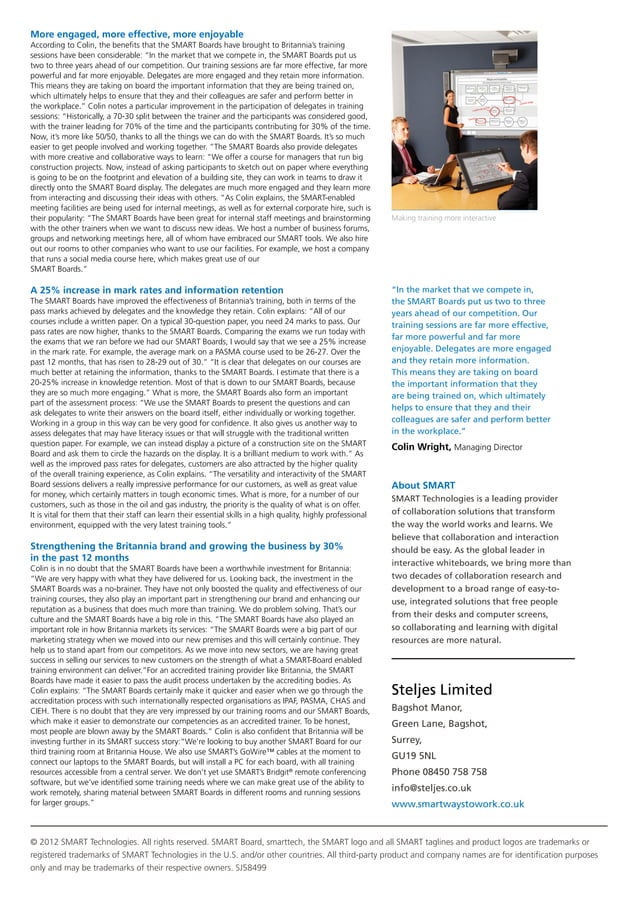 Britannia Safety & Training case study