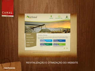 >CAMPANHAS REVITALIZAÇÃO E OTIMIZAÇÃO DO WEBSITE 