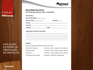 CAMPANHA AVALIAÇÃO EXTERNA DE PRESTAÇÃO DE SERVIÇOS 