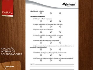 CAMPANHA AVALIAÇÃO INTERNA DE COLABORADORES 