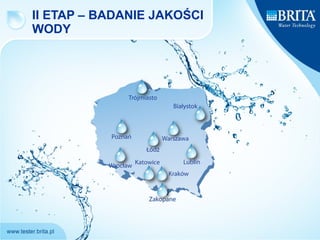 II ETAP – BADANIE JAKOŚCI WODY 
