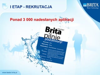 I ETAP - REKRUTACJA Ponad 3 000 nadesłanych aplikacji 