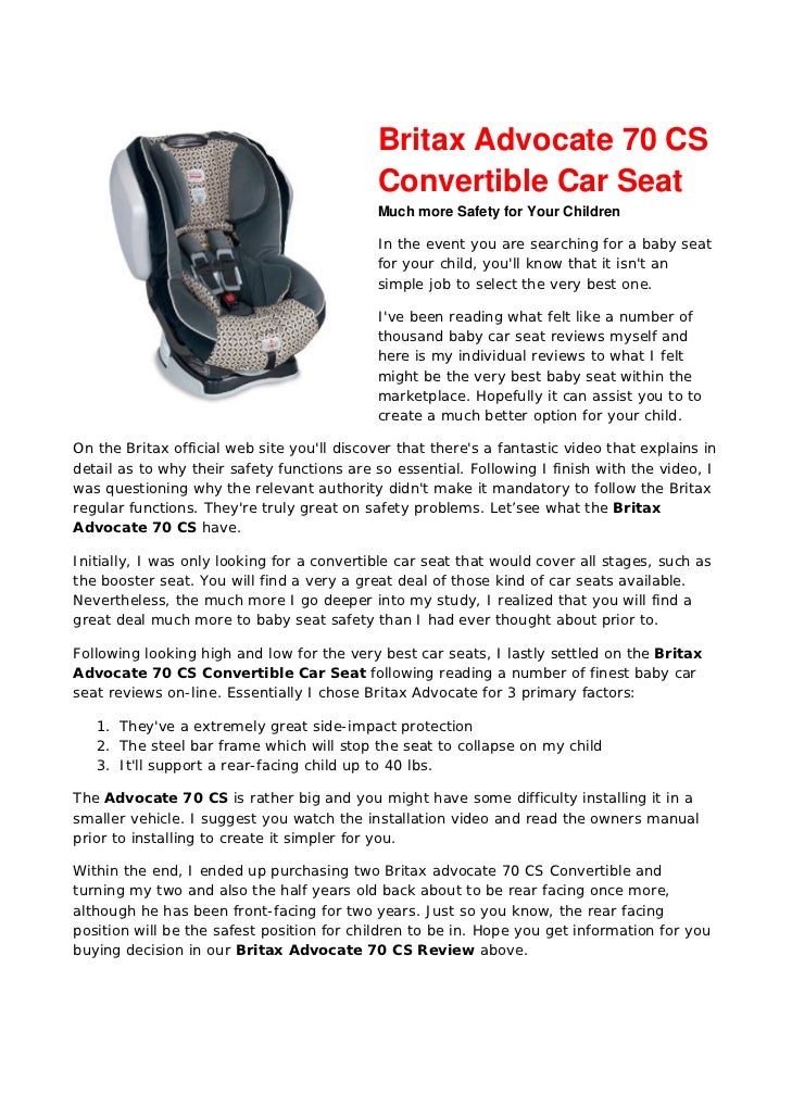 Britax Advocate 70 Cs Convertible Car Seat Much More Safety For You Britax Advocate 70 Cs Convertible Car