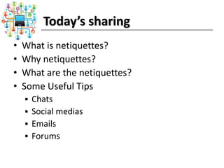 Instilling Netiquettes in Remote Learning | PPT