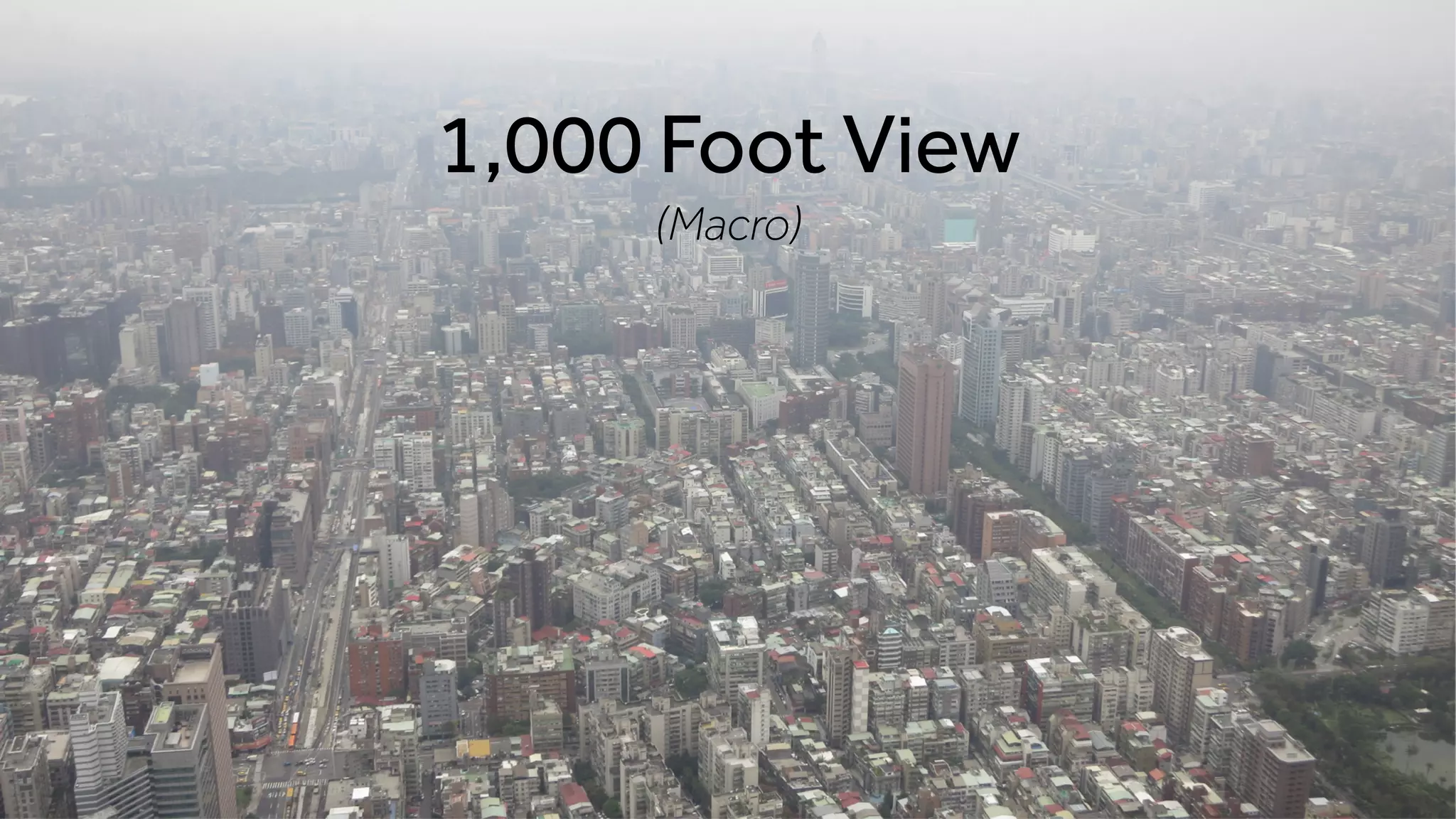 1,000 Foot View
(Macro)
 